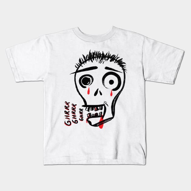 Skully Skull Kids T-Shirt by Shamaloka